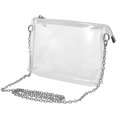 thumbnail image 2 of Transparent Small Square Bag for Daily Use PVC and Metal Adjustable Crossbody Bag 7.5 inches, 2 of 5
