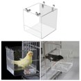 thumbnail image 3 of Jaula para pájaros jinwen Bañera para pájaros con ganchos para colgar, 3 of 7