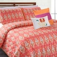 5 Piece Printed Reversible Quilt Set Vendome