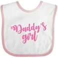 thumbnail image 3 of Inktastic Valentine's Day Daddy's Girl Girls Baby Bib, 3 of 4