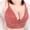 Orange, variant on Plus Size Sports bras for Women Wireless Fashion Solid Color Steel Rings Lace Pad Gathering Camisole Integrated Type Daily Bra