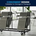 thumbnail image 4 of Flash Furniture Hercules Series Metal Folding Event Chairs with Cushioned Seats, Set of 2, Gray, 4 of 14