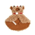 thumbnail image 6 of ELF Reindeer Costume for Dogs Cats Soft Fleece Pet Cape Winter Warm Christmas Cosplay Apparel for Party, 6 of 7