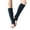 Navy Blue, variant on Women Girls Ballet Dance Stirrup Leg Warmers Ribbed Knit Latin Knee High Socks