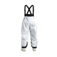 thumbnail image 3 of LNZGNM Snow Pants Men Loose Warm Insulated Overalls with Zipper Pockets Windproof Waterproof Ski Bibs Athletic Sports Wear Snowpants,Light Gray 2XL, 3 of 4