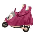 thumbnail image 4 of Poncho para motocicleta, tela Oxford, impermeable, ciclismo, montar, impermeable, ropa impermeable con sombrero para exteriores, azufaifo rojo, 4 of 10