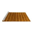 thumbnail image 2 of Ahgly Company Machine Washable Indoor Rectangle Checkered Yellow Modern Area Rugs, 2' x 5', 2 of 4