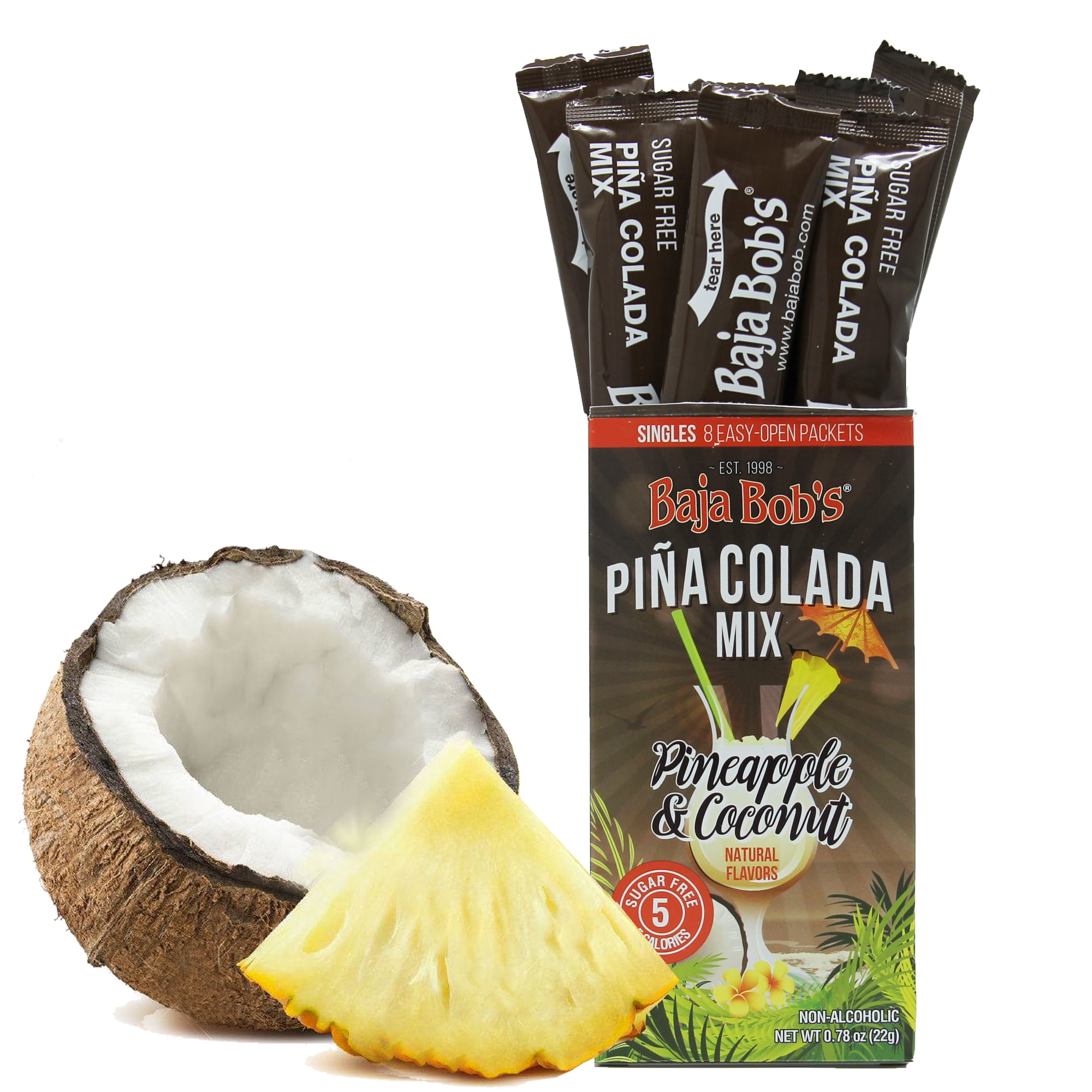Baja Bob's Sugar Free Pina Colada Cocktail Mix Singles by Baja Bob's