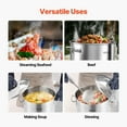 thumbnail image 6 of VEVOR Stainless Steel Stockpot, 24 Quart Cooking Pots, Cookware Sauce Pot with Lid, and Handle, Heavy Duty Commercial Grade Stock Pot, Sanding Treatment, for Steaming Boiling or Frying Silver, 6 of 9