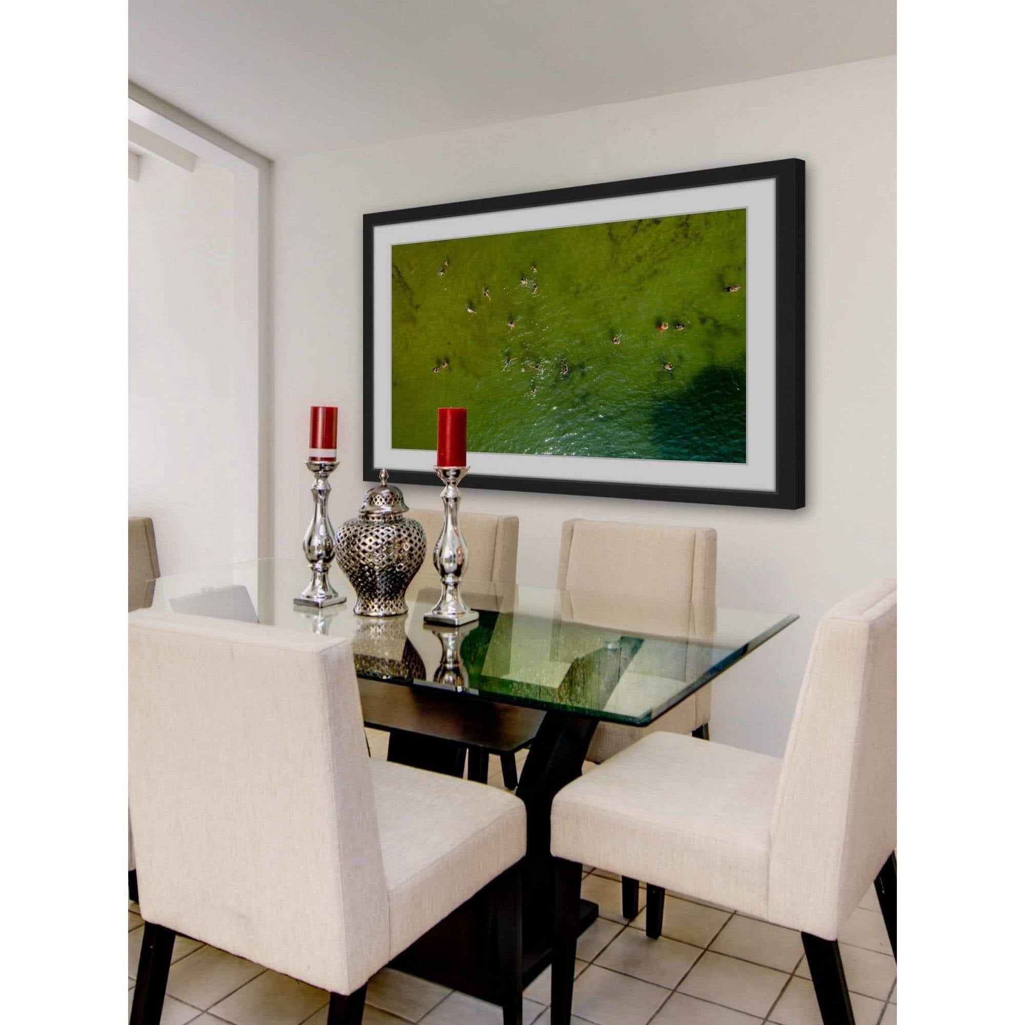 Marmont Hill "Green Water" by Karolis Janulis Framed Painting Print