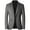 Grey, variant on Men's Casual Suit Jacket Long Sleeve Formal Office Summer Sport Coat Blazer Button Business Casual Grey Medium