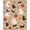 Beige, Pattern 1, variant on Design&I 8'x10' Washable Area Rug Beige Orange Whimsical Halloween Themed Design Charming Autumn Motifs with Playful Cats for Dining Room, Large Office, Lounge, Snag-Free