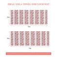 thumbnail image 6 of Red Gray Botanical Yoga Towel for Hot Yoga Non Slip, Pastoral Spring Summer Leaf Aesthetics Yoga Mat Towel Absorbent Yoga Sweat Towels Microfiber Hot Yoga Blanket for Bikram Pilates 26"x74", 6 of 7