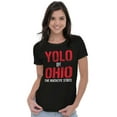 thumbnail image 3 of OH Pride YOLO in Ohio Souvenir Womens Fitted Plus Size Graphic Tee Brisco Brands 2X, 3 of 5