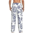 thumbnail image 3 of Balery World Travel2 print Men's Pajama Pants,Ultra Lightweight Pjs,Lounge Pant-Large, 3 of 9