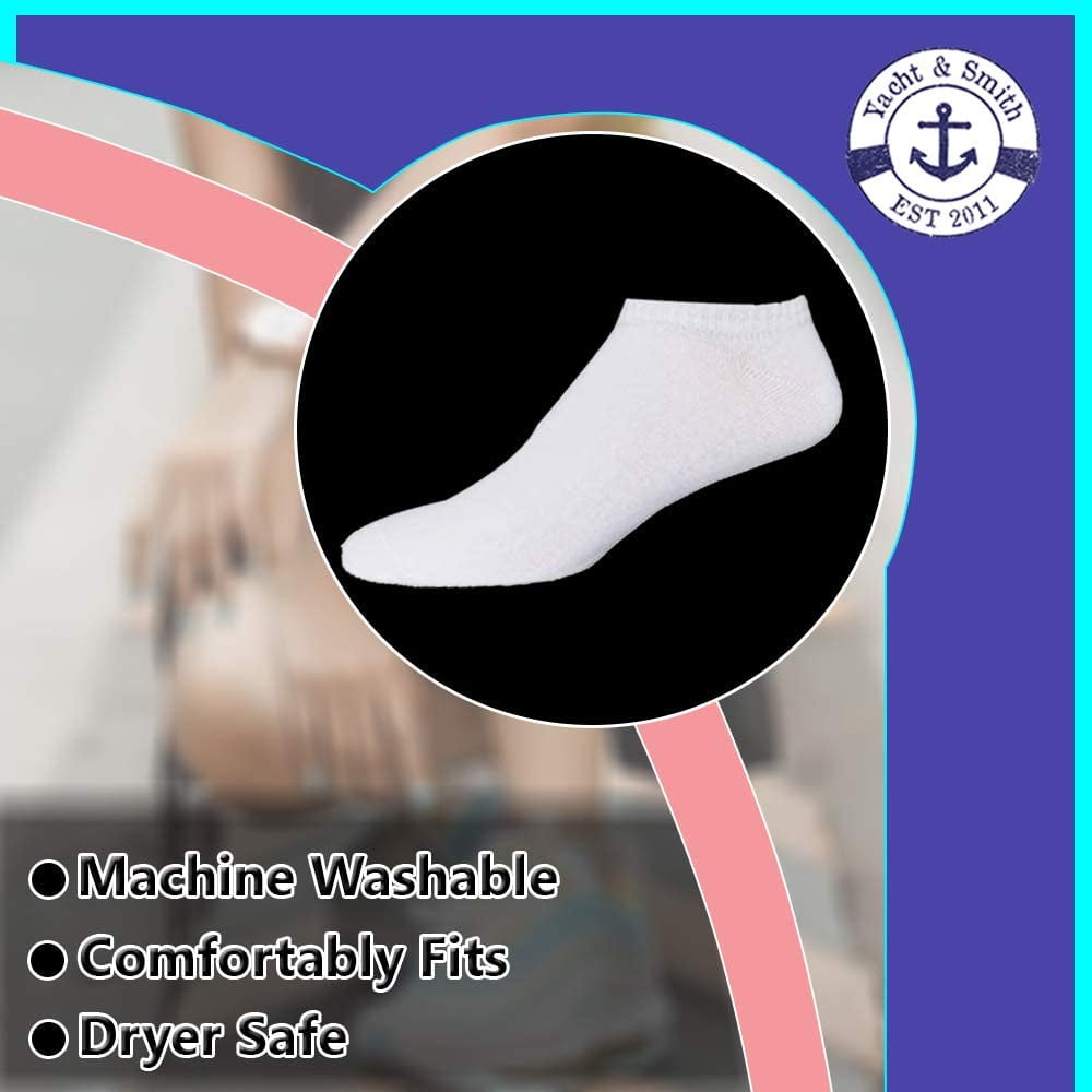 Yacht & Smith Bulk Womens Ankle Socks Low Cut Ankle Socks Size 9-11.