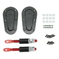 thumbnail image 1 of Kit de bloqueo de capó de motor modificado universal de fibra de carbono para coche, color negro, 1 of 9