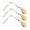 Colorado-Gold, variant on Dr.Fish 20 Pack Fishing Spinnerbait Wire with Colorado Blade Jig Spinner Lure Making Supplies Accessories Spinner Shaft Bass Crappie Panfish Lures #1