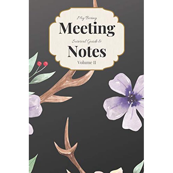 My Boring Meeting Survival Guide & Notes Volume II: 6x9 Meeting Notebook and Puzzle Book (Paperback)