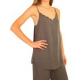 thumbnail image 2 of P.J. Salvage Womens Sunset Vibes Pajama Sleep Cami Tank Top, Grey, Medium, 2 of 5