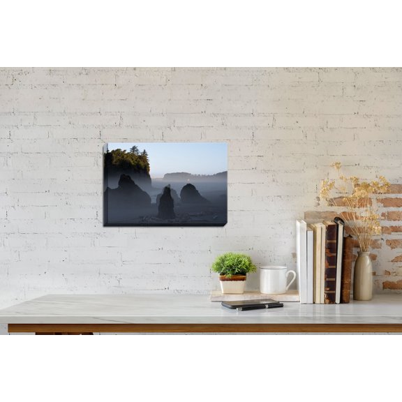 Gango Home Decor Contemporary Ruby Beach Morning III by Stan Hellmann (Ready to Hang); One 24x16in Hand-Stretched Canvas