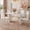 D-White,Silver, variant on 5-Piece Dining Set 67" White and Silver Table with 4 PU Chairs for Kitchen