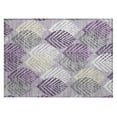 thumbnail image 2 of Addison Rugs Chantille Indoor/Outdoor Transitional Floral Purple Washable Rectangle Rug, 1'8" x 2'6", 2 of 6