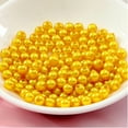 thumbnail image 4 of Set of 500 Round Artificial Pearls 6mm Pearls Decorative Pearls Craft Pearls Gold, 4 of 6