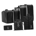 thumbnail image 2 of 7x Packing Cubes Luggage Packing Organizers for Travel Toiletries Cosmetics Black, 2 of 8