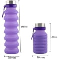 thumbnail image 2 of RKXQT Drinking Glasses Silicone Collapsible Water Bottles Travel Folding Portable Kettle My Foldable Drink Bottle (Color : Green), 2 of 5