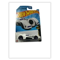 Hot Wheels Batmobile - The Flash - white DieCast Collectible 1:64   free bonus sticker