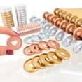 thumbnail image 7 of 1 Bucket Binding Rings Lustrous Removable ABS Loose Leaf Mushroom Hole Binder Discs Office Supplies, 7 of 7