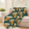 thumbnail image 2 of Beer Mug Throw Blanket for Girls Boys Kids Adults, 60x80 in, Cozy Flannel Blanket for Bedroom, Camping, Couch, Room Decor, Fuzzy Warm Soft Gifts, 2 of 6