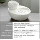 thumbnail image 3 of Fuente de agua para gatos Lotus, fuente automática de cerámica para mascotas, capacidad de agua de 50,8 oz, USB universal, 3 of 4