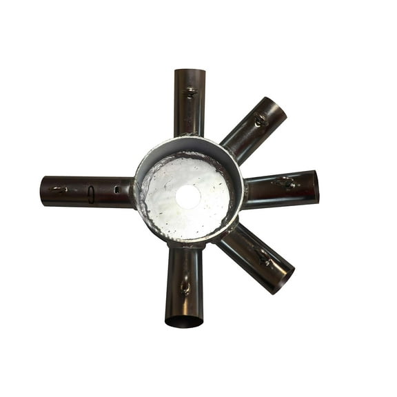 6-Way Crown Steel Tent Pole Replacement Fitting | Steel Part for Weekender West Coast Frame Style Party Tents