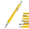 thumbnail image 4 of Adifare Multi Tool Pen All In 1 Ballpoint Pen with Ruler Level Cross Flat Head Screwdriver Touch Screen Pocket Multitool Pen Engineer Woodworkers Carpenter Construction Tools, 4 of 4