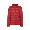 thumbnail image 1 of Chaqueta ligera de otoño e invierno para mujer, chaqueta ligera de talla grande con cuello alto, modelos básicos, 1 of 6