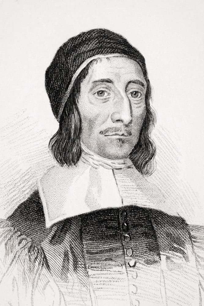 Richard Baxter 1615 1691 English Puritan Church Leader Theologian And Controversialist From Old Englands Worthies By Lord Brougham And Others Published London Circa 1880s Canvas Art - Ken Welsh Desig