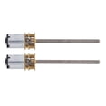 thumbnail image 2 of DC Reduction Motor, 1000RPM Red Copper Anti Shock Robust 2PCS DC Gear Motor Noiseless 6V M4 X 55mm  for Lifting Machine, 2 of 7