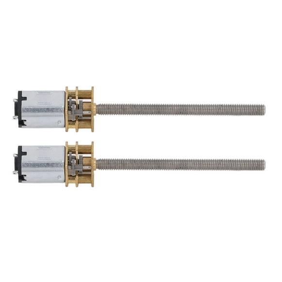 2PCS DC Gear Motor 1000RPM M4 X 55mm Red Copper Micro Electric Reduction Motor for Lifting Machine 6V