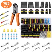 Filluck 763PCS Waterproof Wire Connectors, 41 Sets 1/2/3/4/5/6 Pin Car ...