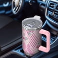 thumbnail image 6 of OBREWU Pioneer Flower Tumbler with Handle and Lid,40oz Pioneer Flower Double Wall Vacuum Insulated Tumbler,Pioneer Flower Cups Gift for Women and Men, 6 of 7