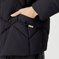 thumbnail image 7 of Miluxas Women's Causal Lightweight Quilted Jackets Solid Color Long Sleeve Oversized Warm Winter Zip up Coat with Pockets Black M(M), 7 of 7