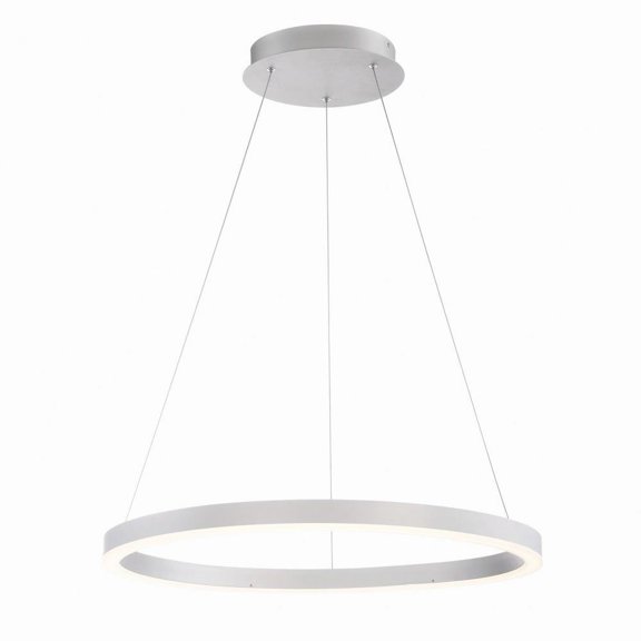 27.5 inch 48W 1 Led Small Pendant-Silver Finish Bailey Street Home 79-Bel-2656951