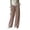 Brown, variant on Tqcoqu Women's Gingham Plaid Elastic Waist Wide Leg Pants, Casual Loungewear Sleep Pajama Long Trousers with Side Pockets