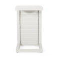 thumbnail image 5 of GZXS C-Shaped Aluminum Side Table, Modern Outdoor Rust-Resistant End Table for Patio, Poolside, or Backyard, Space-Saving Design, White, 5 of 10