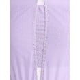 thumbnail image 5 of YiZYiF Womens Shiny Rhinestone Sleeveless Mesh Dance Dress Lyrical Dancewear Figure Skating Costume Light Purple L, 5 of 7