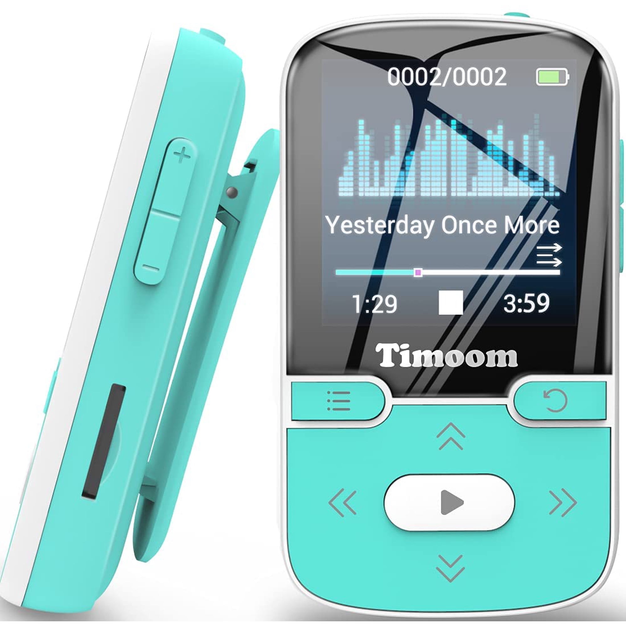 Timoom Bluetooth 32GB MP3/DVD Player, Green, X57