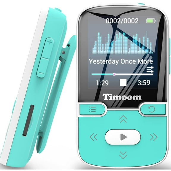 Timoom Bluetooth 32GB MP3/DVD Player, Green, X57