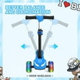 thumbnail image 6 of Rolldustry Electric Scooter for Kids 3-6 Years with Stickers, Foldable 3-Wheels Kid Escooter, LED-lit Wheels and Pedals, Blue, 6 of 10